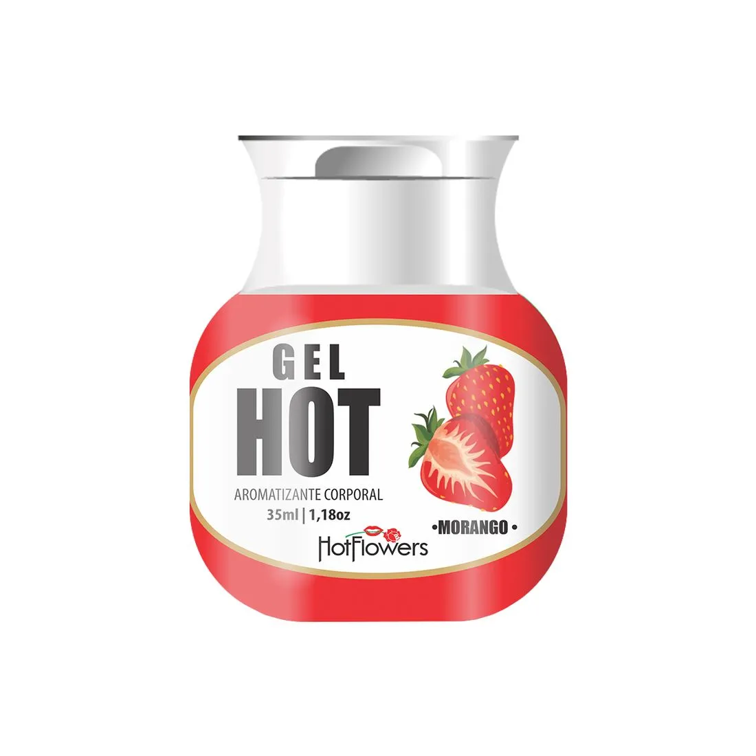 Gel Aromatizante de Morango da Hot