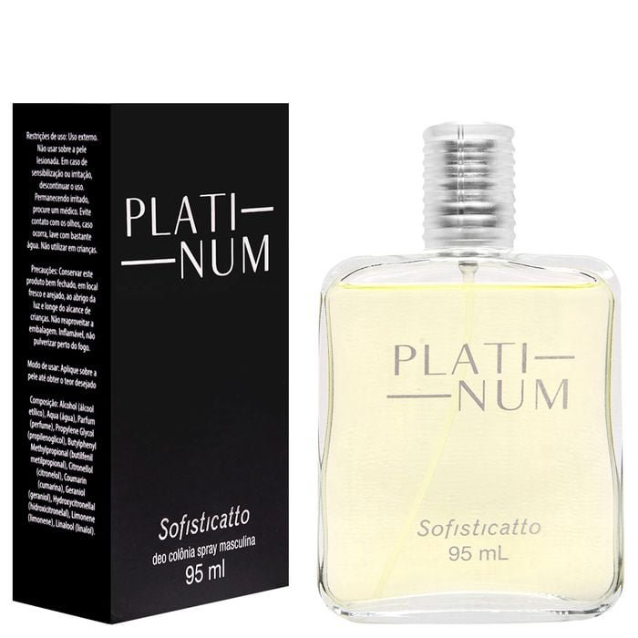 Platinum Deo Colônia Masculina da Sofisticatto