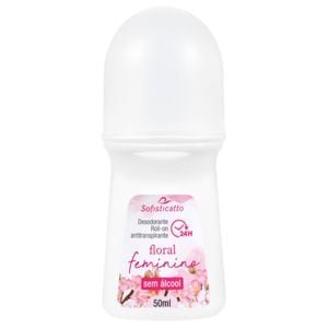 Desodorante Roll-On Floral Feminino 24h 50ml Sofisticatto